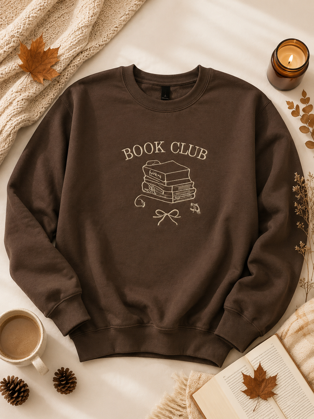 Crewneck brodé – Book Club