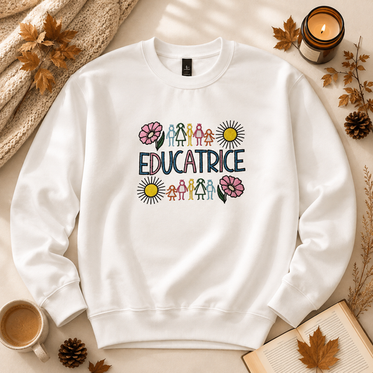 Crewneck brodé – Éducatrice