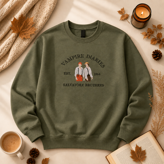 Crewneck brodé – Vampire Brothers