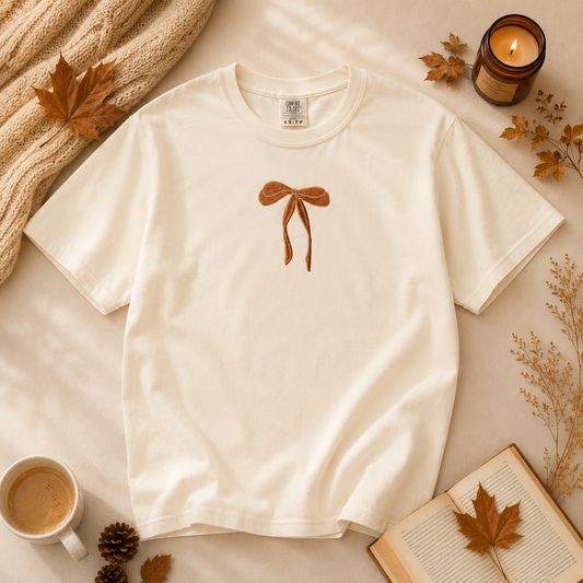 T-shirt brodé – Autumn Bow